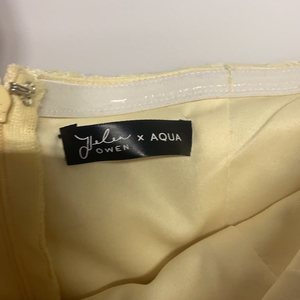 Yellow Helen Owen x Aqua Mini Dress - S - Picture 3 of 5